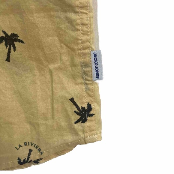Men's Jack & Jones VACAY La Riviera Shirt Size M Short Sleeve Button Down - Picture 7 of 11